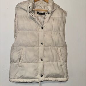 Cream Puffer Vest